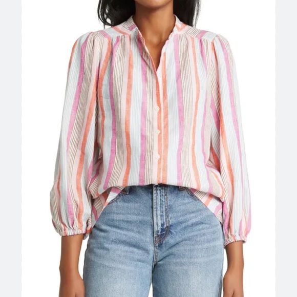 Anthro Boden Linen Top 21”x26” - Picture 1 of 1